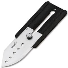 Фото Нож складной Boker Plus John Kubasek Design Slyde-R, сталь 440C Satin Plain, рукоять стеклотекстолит G10, 01BO259
