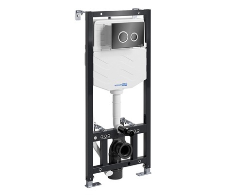 WasserKRAFT Aller 10TLT.010.ME.PB01 Инсталляция для унитаза с клавишей, цвет: чёрный