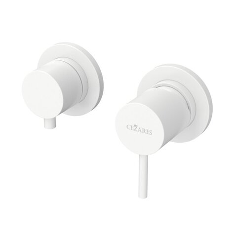 Cezares LEAF-VDIM3-L-BIO Встраиваемый однорычажный смеситель на 3 выхода, цвет: белый