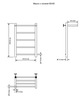 Aquanet Mauro 282061 Полотенцесушитель электрический с полкой