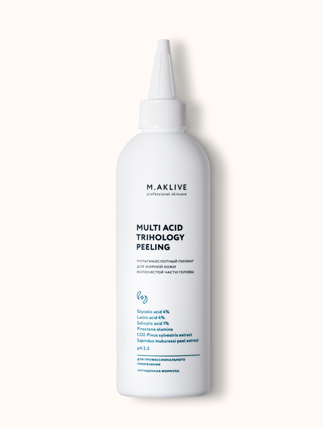 M.Aklive Multi Acid Trihology Peeling Мультикислотный пилинг для кожи головы, 200 мл