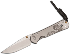 Фото Нож складной Chris Reeve Large Sebenza 21, сталь CPM S35VN, рукоять титан с рисунком Leopard