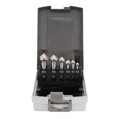 Набор зенковок 90° 6,3-20,5мм DIN335C 3z HSSE-Co5 6шт H-Tools 102152EHT