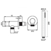 Plumberia Selection IXO HST3018RS Душевой гарнитур, ручной душ с держателем, запорным клапаном, шланг PVC 150см., цвет: брашированая медь