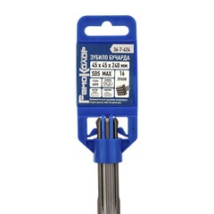 Зубило Бучарда SDS-MAX, 45 x 45 х 240 мм, 16 зубов (РемоКолор) 36-7-424