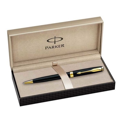 Ручка шариковая Parker Sonnet K530 Essential, Laсquer Black GT (S0808730)
