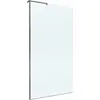 BelBagno UNO-L-1-TB-100-C-GM Душевая перегородка универсальная с односторонним входом, стекло прозрачное, профиль Оружейная сталь, 1000x2000 мм