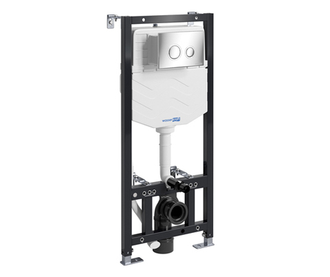 WasserKRAFT Aller 10TLT.010.ME.CH01 Инсталляция для унитаза с клавишей, цвет: хром