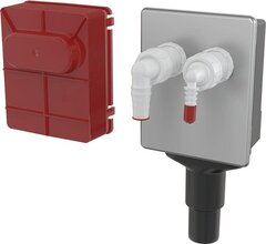 Alcaplast APS6 Сифон для стиральной машины под штукатурку для DN40 и DN50, нержавеющая сталь фото