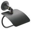 Fixsen Luksor FX-71610B Держатель туалетной бумаги с крышкой, цвет: чёрный
