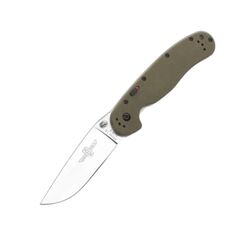 Фото Полуавтоматический складной нож Ontario RAT-1A, Assisted, Satin, рукоять G10, olive