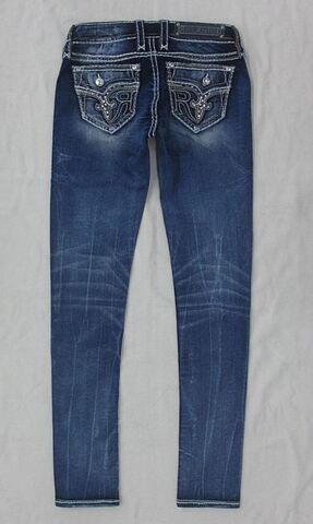 Rock Revival | Джинсы женские SUNDEE MS211 MID-RISE SKINNY 32" EP9407MS211R сзади