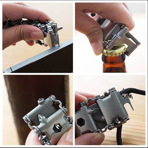 Мультитул-браслет Leatherman Tread Steel, 29 функций (832325) | Multitool-Leatherman.Ru