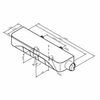 Am.Pm Func F8F10500, смеситель-полка для ванны, хром