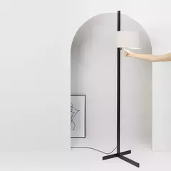 Торшер Stand Up черного и серого цвета E27 20W