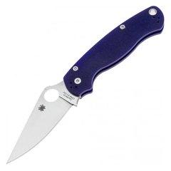 Фото Складной нож Spyderco Paramilitary 2 Comp Lock Blue, сталь S110V, рукоять G10, темно-синий