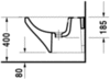 Duravit DuraStyle 2282150000 Биде подвесное