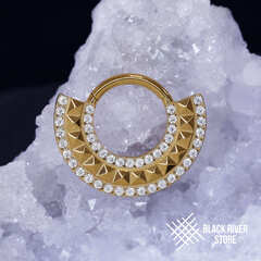 Кликер Forgotten Crown Crystal PVD Yellow 1.2мм