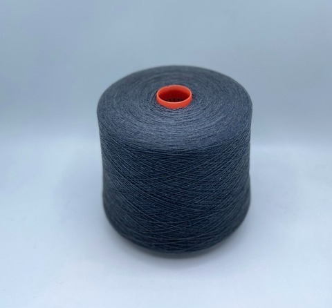 Zegna Baruffa (пр.Италия), art-Cashmere, 2/28 1400м/100 гр. 100% Кашемир, цвет-Серый,неоднотонный с синим отливом(293/55/699),арт-35466