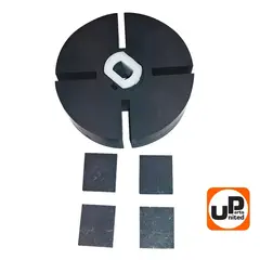 Ротор насоса в сборе UNITED PARTS для дизельных пушек 10-40 кВт d53,8х15мм; 15х15,6х3мм (90-0730)