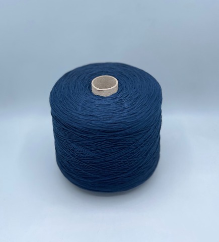 Бобинная пряжа (пр.Италия), art.Cotone, 350м/100 гр. 100%Хлопок, цвет-Синий океан , арт.34796