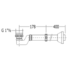 Devon&Devon SFD1040SCR Сифон для ванны