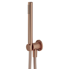 Plumberia Selection IXO HST3018RS Душевой гарнитур, ручной душ с держателем, запорным клапаном, шланг PVC 150см., цвет: брашированая медь фото