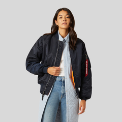 Бомбер Alpha Industries MA-1 Replica Blue (Синий)