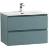 BelBagno KRAFT 39-700/390-2C-SO-AO База под раковину подвесная с фрезерованными ручками по всей длине фасада с 2 выкатн. ящ., Голубой Мат.,700x395x500