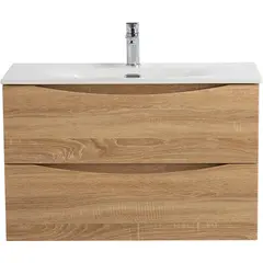 BelBagno MARINO-CER-MINI-900-2C-SO-WO-P База под раковину подвесная с двумя выкатными ящиками, Rovere Bianco, 896x390x500 фото