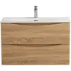 BelBagno MARINO-CER-MINI-900-2C-SO-WO-P База под раковину подвесная с двумя выкатными ящиками, Rovere Bianco, 896x390x500