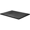 BelBagno TRAY-MR-UNO-AH-120/90-35-NERO-NO Поддон из искусственного мрамора в комплекте с сифоном с чёрной матовой декоративной накладкой, чёрный