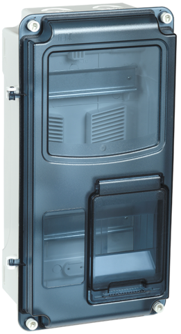 Корпус ЩУРн-П 1/8 Krepta 3 IP66 PC пластик. IEK MSP1-N-08-66-L
