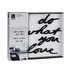Надпись декоративная Do What You Love настенная черная