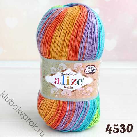 ALIZE BELLA BATIK 100, 4530 Мультиколор
