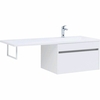 Aquanet Токио 239218 Тумба с раковиной, цвет: белый