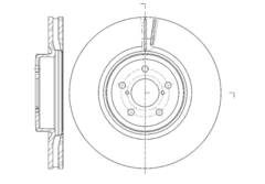 Диск тормозной вентилируемый G-brake  GR-20630