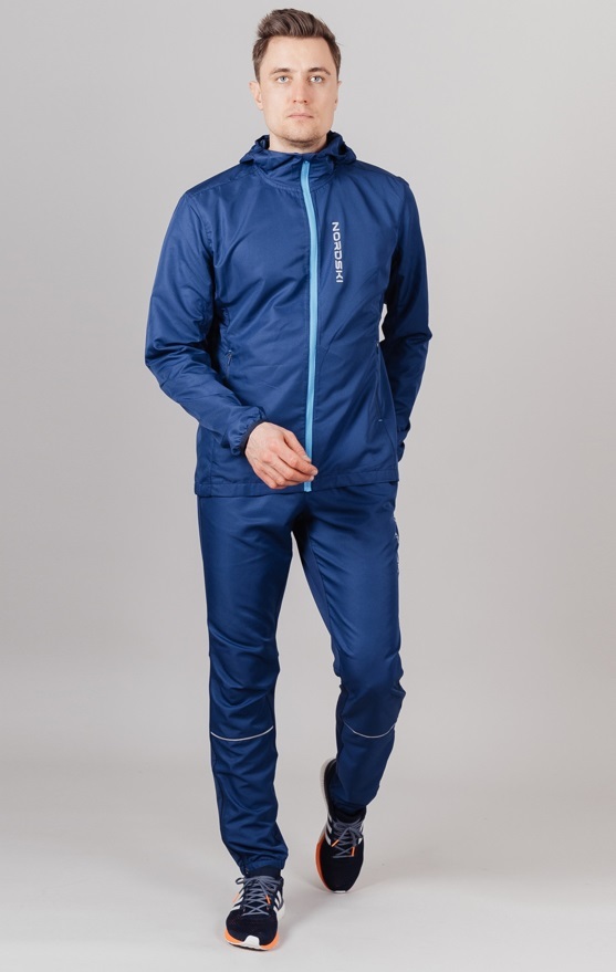 Nordski Run куртка для бега мужская Navy-Blue - 3