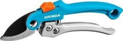 GRINDA P-51, 200 мм, закаленная сталь, шестерённая передача, двухкомпонентные рукоятки, покрытие ПВХ, плоскостной секатор, PROLine (423451)