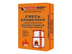 Смесь кладочная печная глино-шамотная Терракот, 20 кг