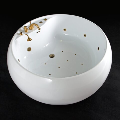 BelBagno BB30.8G.CR Отдельностоящая акриловая ванна, гидромассаж (G)