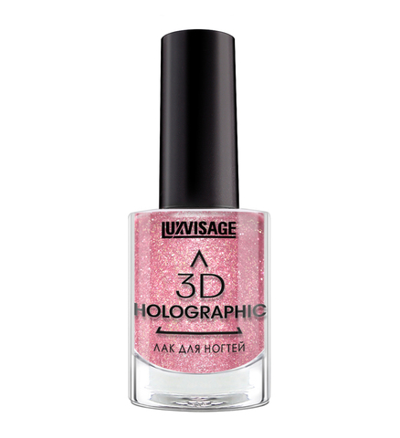 LuxVisage Лак для ногтей 3D HOLOGRAPHIC тон 717 бежево-розовый коралл 11мл