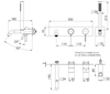 Remer MC53D2WBNO Смеситель для ванны Remer Metrica MC53D2WBNO, черный матовый