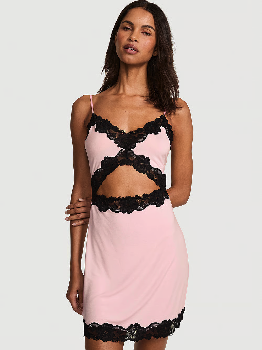 КРУЖЕВНАЯ СОРОЧКА ИЗ МОДАЛА VICTORIA'S SECRET