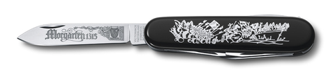Нож складной Victorinox Morgarten LE, коллекционный, 91 mm, 9 функций, чёрный (подар. упаковка)