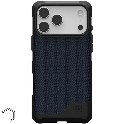 Чехол Uag Metropolis LT Case для iPhone 17 Pro Max, Синий | Kevlar Mallard/Metropolis Lt