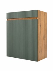 Тумба Style Геометрия Вертикаль Х2 60, напольная, 2 двери, изумруд дерево