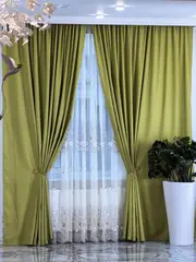 Шторы Канвас в гостиную спальню детскую 240 х 200 см / 2 шт