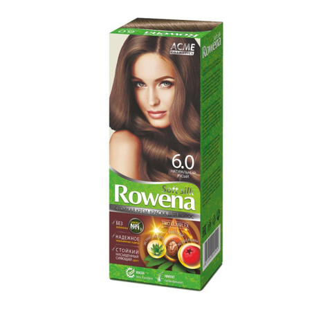 Крем-краска для волос Rowena soft silk, тон 6.0 натуральный русый