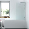 Damixa DX35WBS-D080-140MT Душ.шторка на борт ванны.стекло поворотное 6*800*1400мм.стекло прозр.проф анод